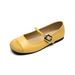 Silver Single Shoes Women's Flat French One-word Strap Ballet With Skirt Mary Jane Women's Shoes_vogvips.com