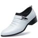 Suitable For All Seasons Autumn Winter Business Formal Leather British Style Pointed Toe Height Increasing Men's Warm Low-top Shoes_vogvips.com