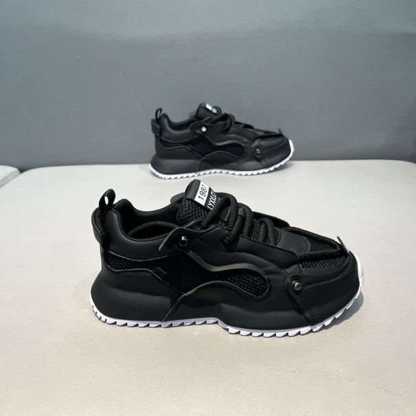 Large Size 2025 Summer Mesh Casual Sports Men's Trend Pairing Pop Hundreds Of Running Shoes_vogvips.com