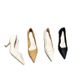 2025 Autumn/Winter New Fashionable Women's Shoes With Thin Middle Heels, Pointed Points, Simple Temperament, Versatile_vogvips.com