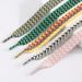 Shoe Accessories with a width of 1.5cm and trendy woven colorful wave pattern OLD ORDER exaggerated shoelaces_vogvips.com