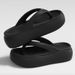 Summer New EVA Thick Sole 4cm Flip-Flops For Women, Outdoor Wear, Height Increasing, Soft Sole, Non-Slip, Toe-Post_vogvips.com
