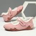 Fleece Warm Large Size Women's Shoes Outdoor Casual Shoes Winter Shoes Sports Shoes Velcro Single Shoes_vogvips.com