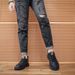 2024 Winter New Men's Casual Leather Lined Sneakers Korean Style Trendy Sports Thick Sole Non-Slip Warm Cotton Shoes_vogvips.com