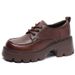 British-style Women's Leather Shoes, New Spring 2025 Collection, Japanese Versatile Mary Jane Thick-soled Shoes With A_vogvips.com