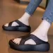 Cool Slippers For Women's Summer Outdoor Wear 2026 New Style Thick Soled Beach Sandals Fashionable One Piece Drag_vogvips.com