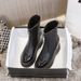 2025 Autumn New Short Boots, Over-the-Knee Height Increasing Wom's Shoes, Slim Fashion Front Zipper Long Boots For_vogvips.com