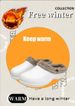 New Winter Fleece Cotton Shoes, Home Couple Flip-flops, Men's Thick-soled Warm Cotton Flip-flops On The Outside_vogvips.com