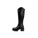 Back Zipper High Heel Long V-Cut Knight Petite Over-the-Knee Elastic Slim Boots For Plus Size Women_vogvips.com