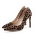 Spring And Autumn New Leopard Pattern Pointed High Slim Heels Style Sexy Women S Shoes_vogvips.com