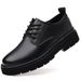 Leather Spring Autumn British Thick-Soled Derby Shoes Men's Formal Wedding Black Low-Cut Martin Boots Business Casual_vogvips.com