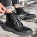 European Warm Series Men's Martin British Style Mid-Top Autumn Winter Fleece-Lined New Large Size Trendy Shoes Versatile Korean Version_vogvips.com
