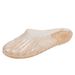 2025 New Women's Crystal Closed-Toe Half Indoor Outdoor Casual Hollow Lightweight Ladies Slippers Summer_vogvips.com