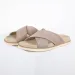 Designer Mens Slippers Brunello Cucinelli Suede Cross Strap Slides Beige Black Brown Slip On_vogvips.com