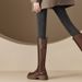 Nai Pai Super Legs~ Full Leather Round Toe Thick Sole Knight For Women 2024 Over-the-Knee Chunky Heel Long Boots_vogvips.com