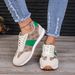 Women's Shoes Large Size Single Shoes Women's Casual Flower Lace Up Single Shoes_vogvips.com