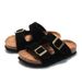 RUIZUSTOCK Spring New Children's Suede Cork Slippers Boys' Beach Shoes Girls' Student Sandals Breathable_vogvips.com