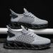 YRZL Men's Lightweight Mesh Running Shoes Casual Sneakers Summer Comfortable Athletic Jogging Running Shoes For Men_vogvips.com