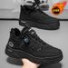 Men's Winter Fleece-Lined Martin Boots, British Retro Work Shoes, Trendy Versatile Sneakers, Thickened Warm Short Boots,_vogvips.com