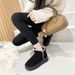 Real leather short hair woven thick sole height increasing snow boots 2025 winter new model with added velvet and_vogvips.com