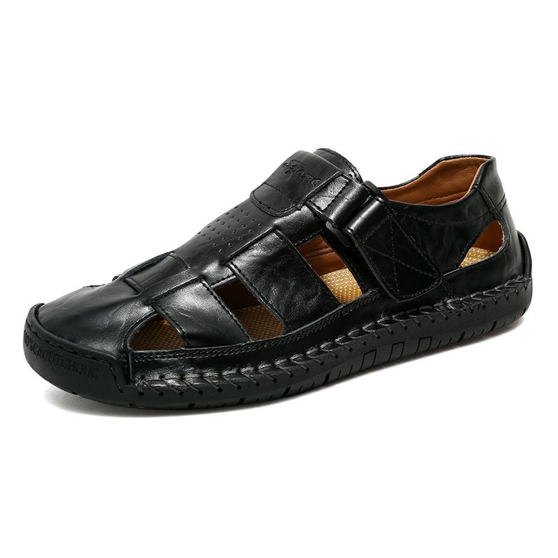 Cross-Border 2023 Summer Beach Closed-Toe European And American Foreign Trade Large Size Men's New Sandals_vogvips.com
