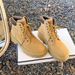 Trendy Hiking All-Season Casual Martin Work British Style Slimming Comfortable Yellow Women's Boots_vogvips.com