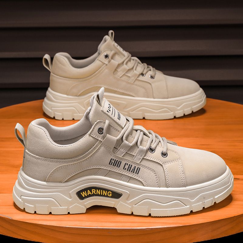 European Warm Series Autumn Winter Thick Sole Work Non-Slip Wear-Reitant Men' Safety Trendy 2025 New Fleece-Lined Cotton Shoe Martin_vogvips.com