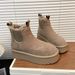 2026 Thick-Soled Platform Non-Slip Snow Boots For Women Autumn Winter New Fashion Versatile Fleece-Lined Thickened_vogvips.com