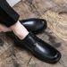 Large Size New Fashion Men's Business Formal Trendy Simple Square Toe Leather Derby Shoes_vogvips.com