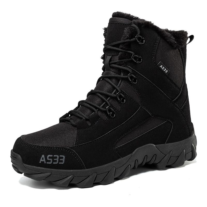 Winter Velvet Cotton Boots For Couples, Outdoor Special Forces Combat Training Boots, Mid Top Field Boots_vogvips.com