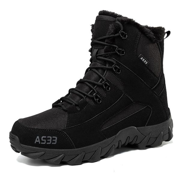Winter Velvet Cotton Boots For Couples, Outdoor Special Forces Combat Training Boots, Mid Top Field Boots_vogvips.com