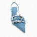 2025 Autumn New Women's Shoes: Sea Blue Summer French Style Butterfly Decor Versatile High Heel Pointed Toe Sandals_vogvips.com