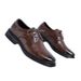 2025 Leather Men's Black Business Formal Wear Summer British Casual High-end Feeling Groom's Suit Shoes_vogvips.com