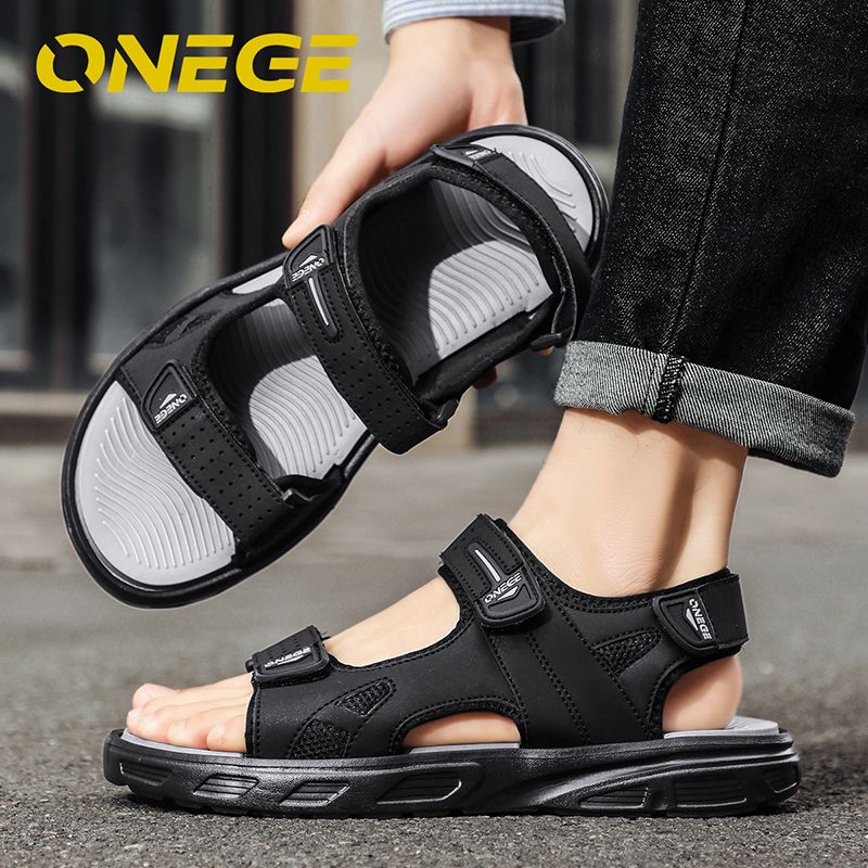 A Pair Of Simple, Lightweight, New Sports Sandals, Summer Style, Non-Slip Driving For Men, Beach Shoes, Wear-Resistant,_vogvips.com