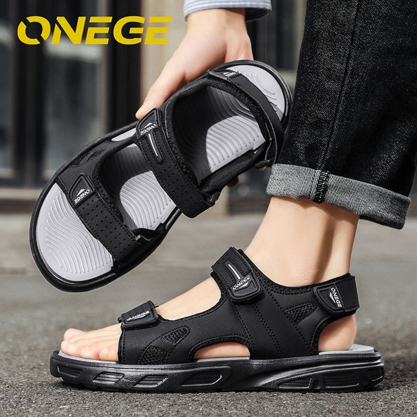 A Pair Of Simple, Lightweight, New Sports Sandals, Summer Style, Non-Slip Driving For Men, Beach Shoes, Wear-Resistant,_vogvips.com