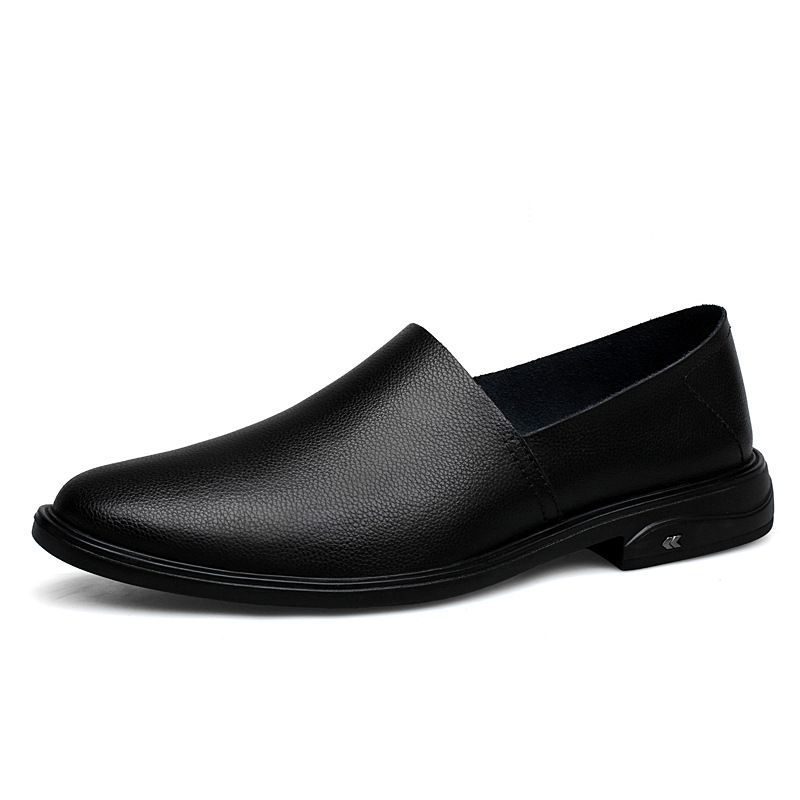 Wind Men's Small Leather Shoes Low-top Casual Men's Shoes Large Size Lazy Shoes_vogvips.com