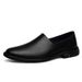 Wind Men's Small Leather Shoes Low-top Casual Men's Shoes Large Size Lazy Shoes_vogvips.com