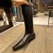 Korean Niche Simple Row Style Flat Mid-Calf Slim For Women 2024 Long Square Toe Over-the-Knee High Boots_vogvips.com