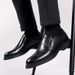 Euro Step 2025 Summer New Leather Business Formal British Style Casual Men's Slip-On Brogue Wedding Trendy Shoes_vogvips.com