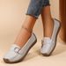 2024 New Loafers Casual Flat Sole Soft Surface Mom Comfortable Large Size Moccasins Women's Shoes_vogvips.com