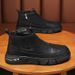 New Autumn Mid-Calf Martin Fashion British Style High-Top Casual Trendy Workwear Versatile Men's Boots_vogvips.com
