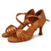 SWDZM Women Latin High Heels Tango Party Dance For Girls Ladies Satin Salsa Sandals Dancing Ballroom Shoes 241101_vogvips.com