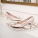 Low Heeled Rhinestone Maternity Wedding Dress Bridesmaid Shoes Plus Size 43 White_vogvips.com