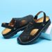 Outdoor Summer Sandals For Men Casual Sport Slippers PU Leather Slides Breathable Beach Flip-Flops Dual-Purpose Male_vogvips.com