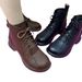 2025 Autumn New Short Thick Sole Martin Casual Lace-up Ankle Boots Low Heel Fleece Women's Shoes_vogvips.com