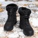 Women's Winter Snow Boots With Fleece Lining, Non-Slip Rubber Sole, Warm & Comfortable Casual Shoes For Cold Weather Cotton Shoes, Women's Boots_vogvips.com