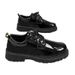 New Korean Style Trendy Versatile Stylish Men's Lace-up Casual Youth British Black Leather Shoes_vogvips.com