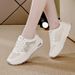 Cross-border Foreign Trade Women's Sneakers Spring And Autumn, New Casual Mesh Korean-style Versatile Student Shoes,_vogvips.com