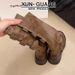 Genuine Leather Slouch Thick-Soled Women Over-the-Knee High Heel Long Western High-Top Riding Boots_vogvips.com