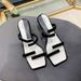 2026 New Mid-Heel Chunky Heel Transparent Sandals For Women French Style Color Block One-Strap Slippers Fashionable_vogvips.com